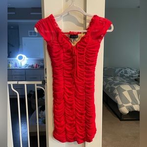 XS Majorelle “Raquell” dress in red